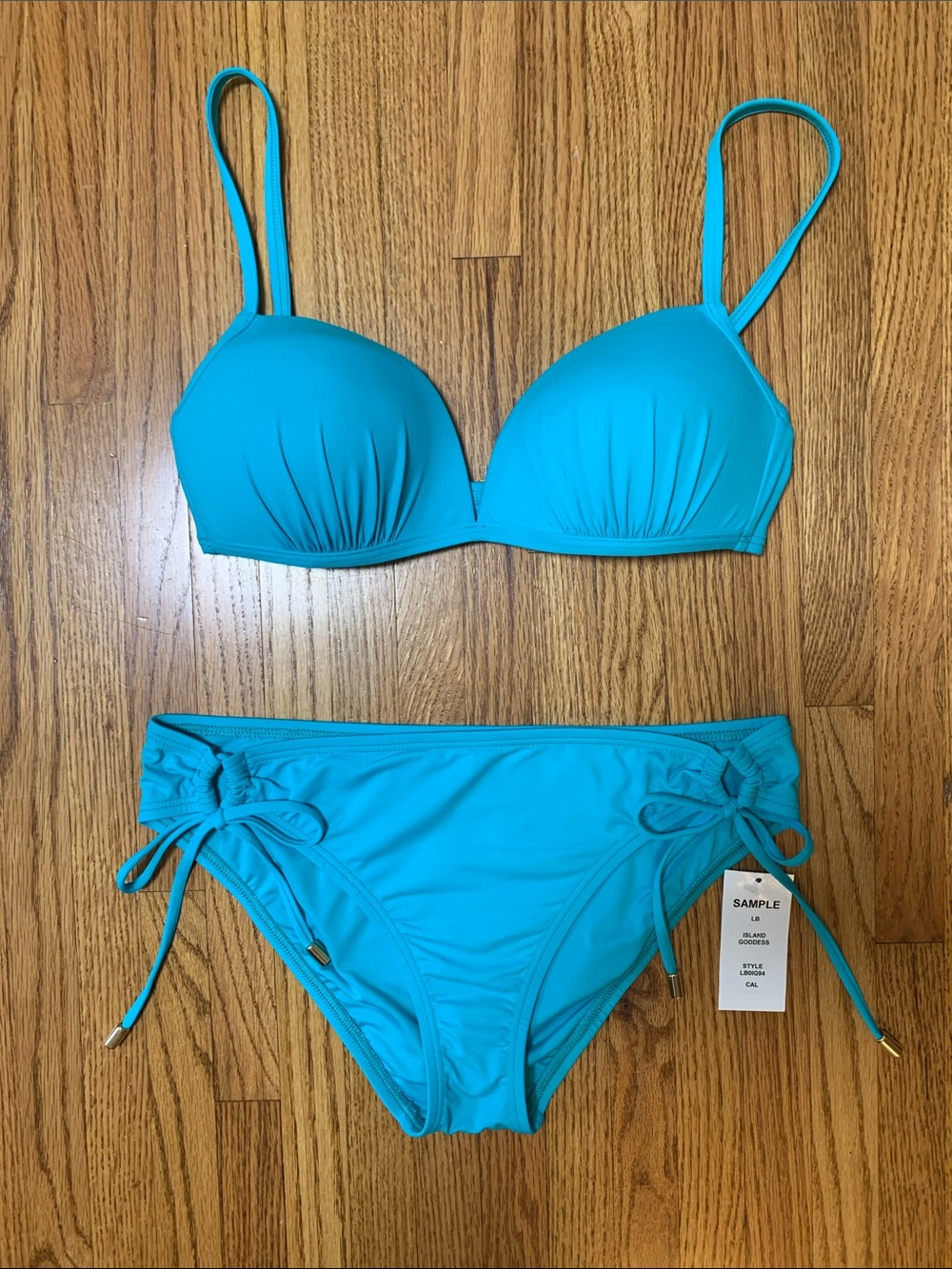 La Blanca swimsuit - island goddess calypso bikini set blue-green bathing suit 6